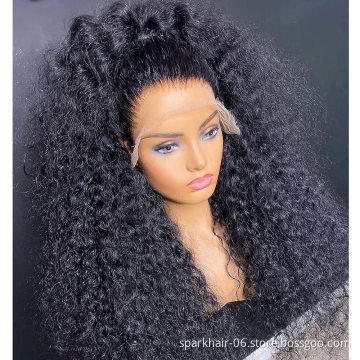Wholesale kinky curly human hair wigs for black women,kinky curly full lace wig with baby hair,virgin kinky curly full lace wig